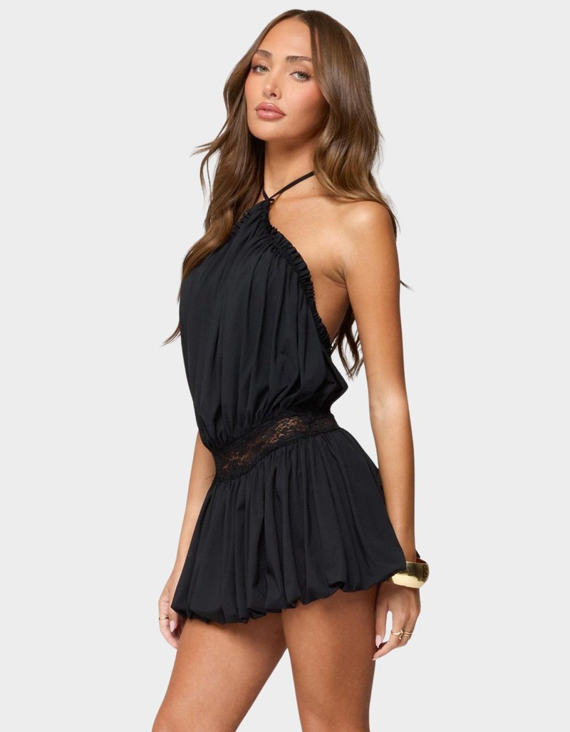 EDIKTED Aida Backless Bubble Mini Dress image number 1