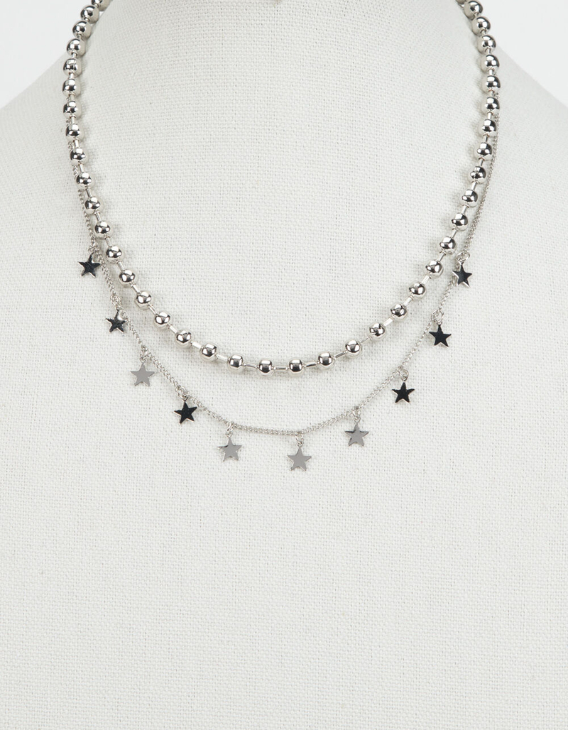 FULL TILT Layered Ball & Star Necklace image number 3