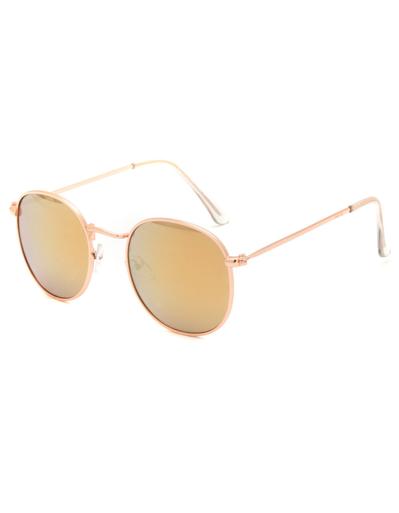 Metal Round Kids Rose Sunglasses image number 0