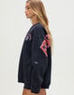 HYPE AND VICE Fresno State University Womens Crewneck Sweatshirt image number 3