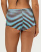 DAMSEL Womens Stripe Micro Cover Up Shorts image number 4