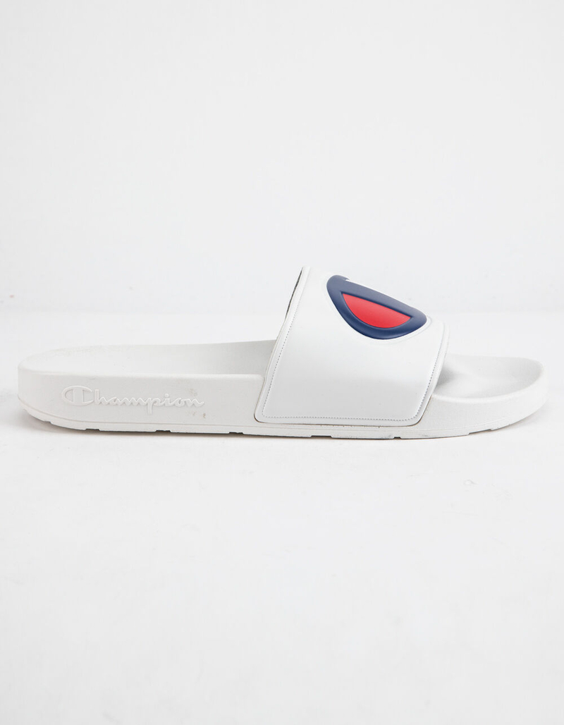 CHAMPION IPO White Mens Slide Sandals image number 2