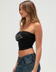 VON DUTCH Rhinestone Womens Tube Top image number 3