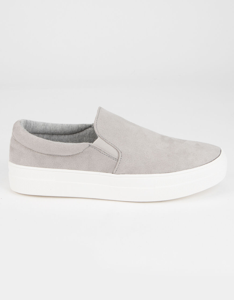 SODA Platform Womens Gray Slip-On Shoes image number 0