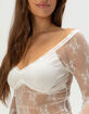 FULL TILT Lace Womens Long Sleeve Top image number 5