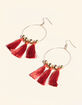 WEST OF MELROSE Beaded Tassel Hoop Earrings image number 2