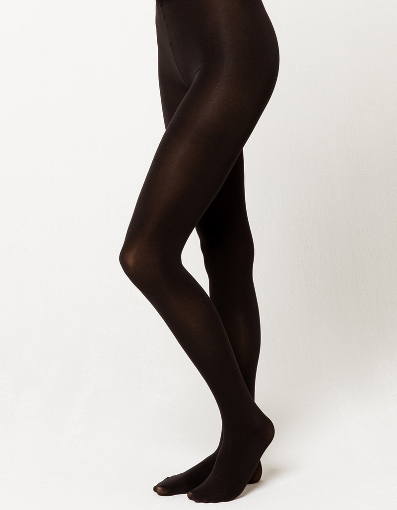 FULL TILT Solid Black Tights image number 0