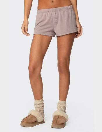 EDIKTED Keely Pointelle Shorts Primary Image