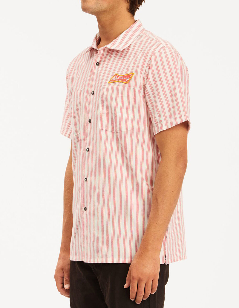 BILLABONG x Budweiser Stripe Mens Button Up Shirt image number 3