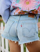 LEVI'S 501 High Rise Womens Denim Shorts - Micro Vibes image number 5
