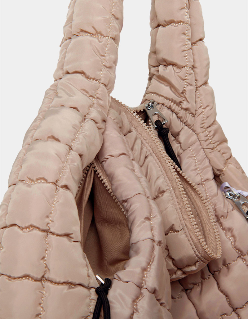 KATYDID Oversized Quilted Hobo Tote Bag image number 4
