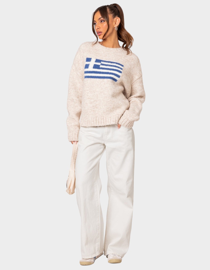 EDIKTED Greece Oversized Chunky Knit Sweater image number 1
