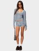 EDIKTED Lillian Striped Button Up Knit Cardigan image number 5