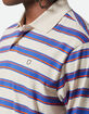 OBEY Vintage Stripe Mens Long Sleeve Polo Shirt image number 2