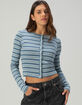 BDG Urban Outfitters Stripe Womens Long Sleeve Top image number 1