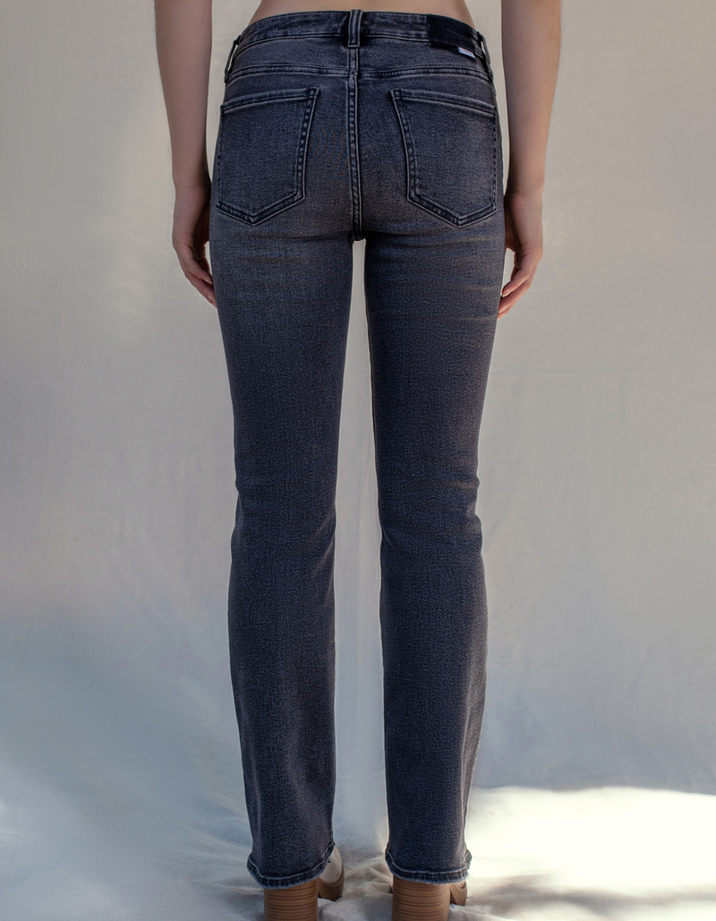 DAZE DENIM Y2K Womens Low Rise Boot Cut Jeans image number 4