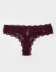 FULL TILT Allover Lace Thong image number 1