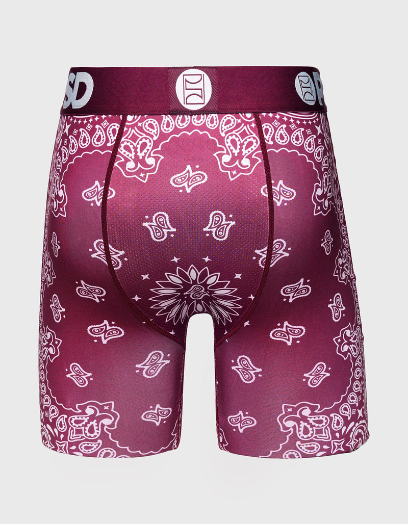 PSD Maroon Bandana Mens Boxer Briefs image number 3