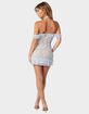 EDIKTED Paradise Ruffle Lace Mini Dress image number 4