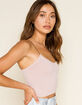 FREE PEOPLE Skinny Strap Seamless Light Pink Brami image number 2