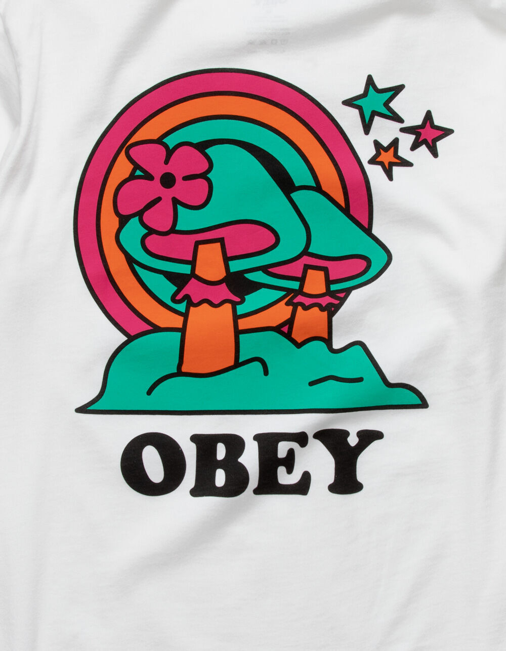OBEY Happy Land Mens T-Shirt - WHITE 
