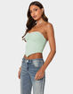 EDIKTED Cinched Strapless Triangle Top image number 3