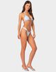EDIKTED Gingham Knotted Bikini Top image number 3