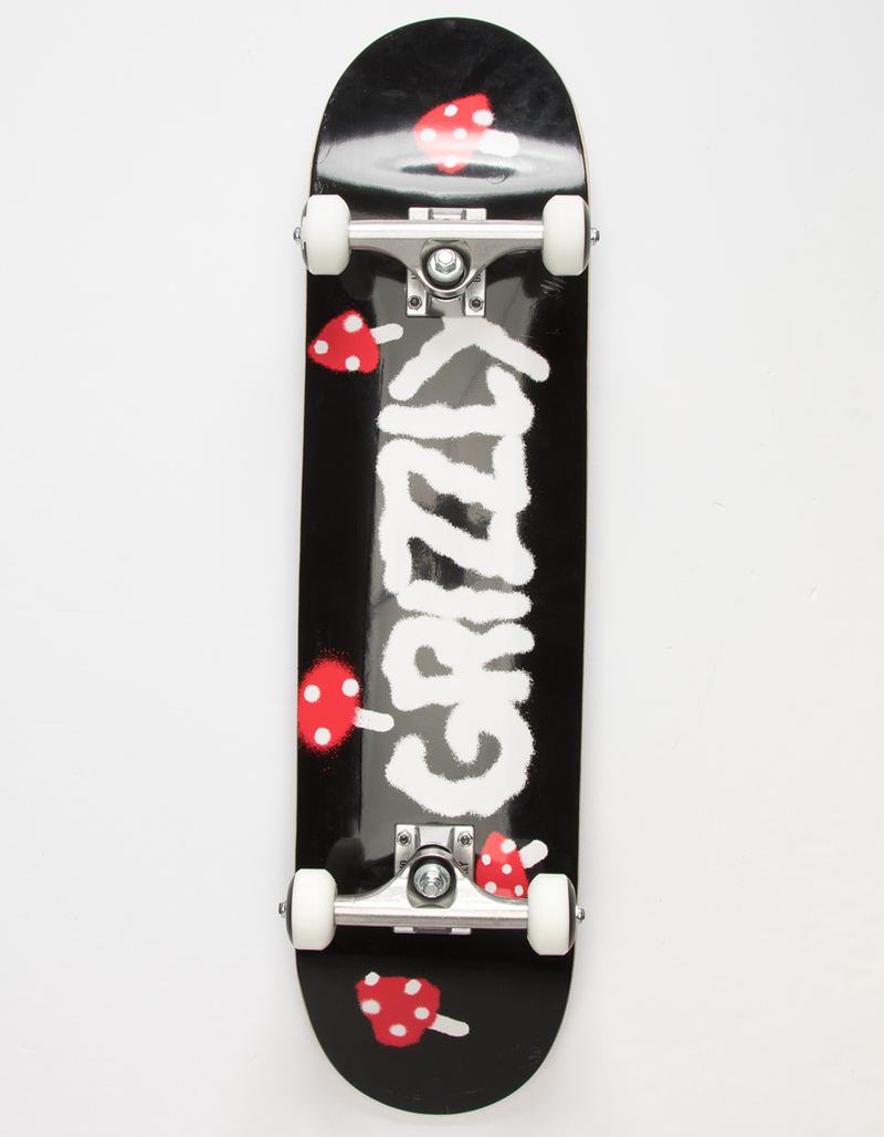 GRIZZLY Mushroom 7.75" Complete Skateboard image number 0