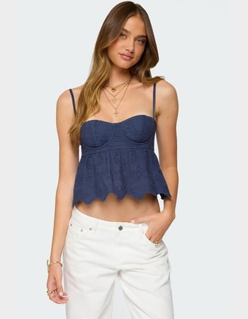 EDIKTED Emme Eyelet Corset EDIKTED Emme Eyelet Corset Primary Image