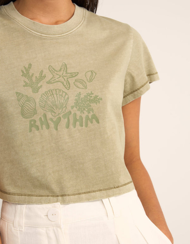 RHYTHM Beachcomber Womens Crop Boxy Tee image number 1