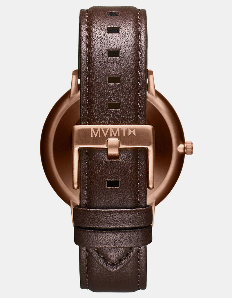 MVMT Legacy Slim Grizzly Brown Leather Watch image number 2