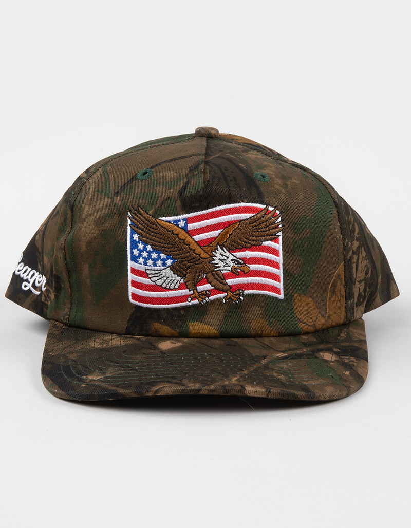 SEAGER SGR USA Camo Snapback Hat image number 1