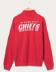 JUNK FOOD Kansas City Chiefs Mock 1/4 Button Up Sweatshirt image number 2