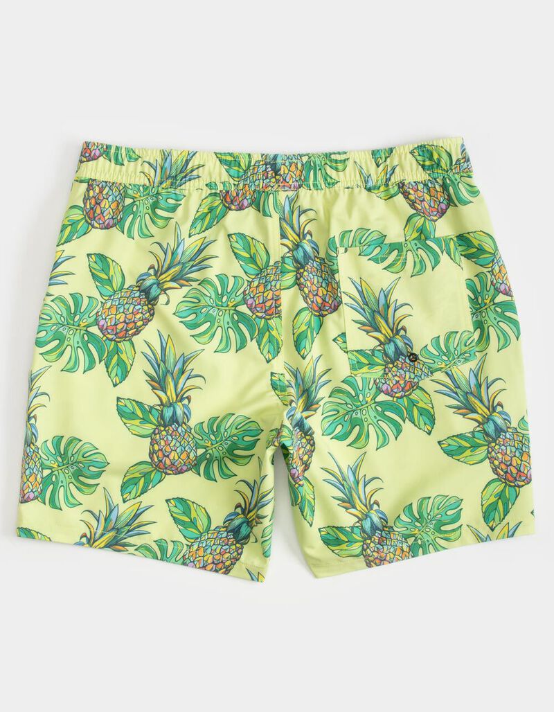 PUBLIC ACCESS Pineapple Punch Mens Volley Shorts - LTGRN - 392350520