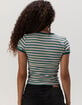 FULL TILT V-Neck Womens Baby Tee image number 4