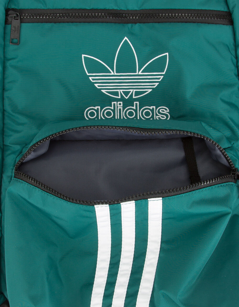 ADIDAS National 3-Stripes Green Backpack image number 4