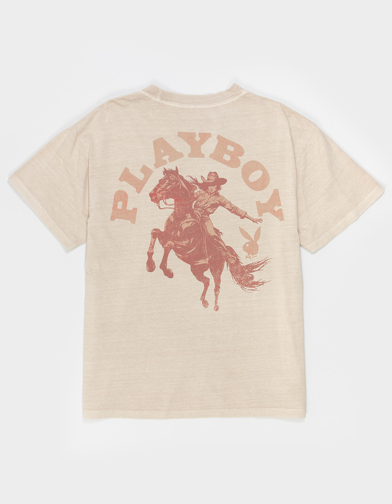 PLAYBOY Cowgirl Arch Mens Boxy Tee image number 0