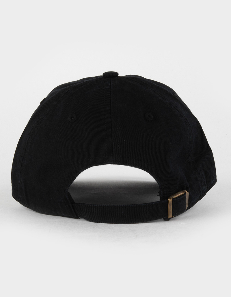 47 BRAND Los Angeles Dodgers Clean Up Black Strapback Hat image number 2