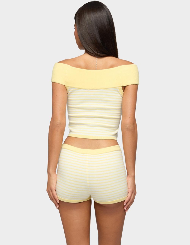 EDIKTED Camil Striped Knit Top image number 2