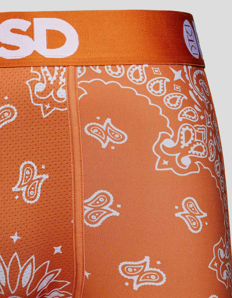 PSD Burnt Orange Bandana Mens Boxer Briefs image number 3