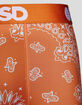 PSD Burnt Orange Bandana Mens Boxer Briefs image number 4