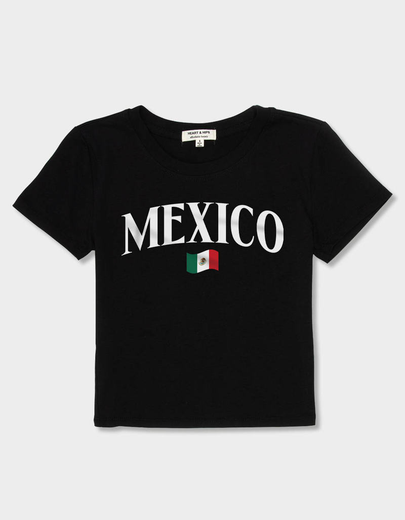 MEXICO Flag Womens Baby Tee image number 1