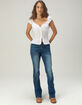 RSQ Womens Low Rise Studded Bootcut Jeans image number 1