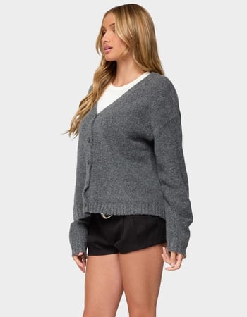 EDIKTED Shiraz Oversized Knit Cardigan Alternative Image