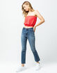 H.I.P. Button Front Red Womens Tube Top image number 4