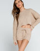 FULL TILT Cable Knit Womens Shorts image number 5
