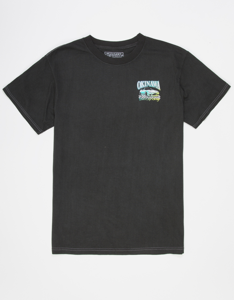 PLEASANT GETAWAY Okinawa Racing Mens Tee image number 1