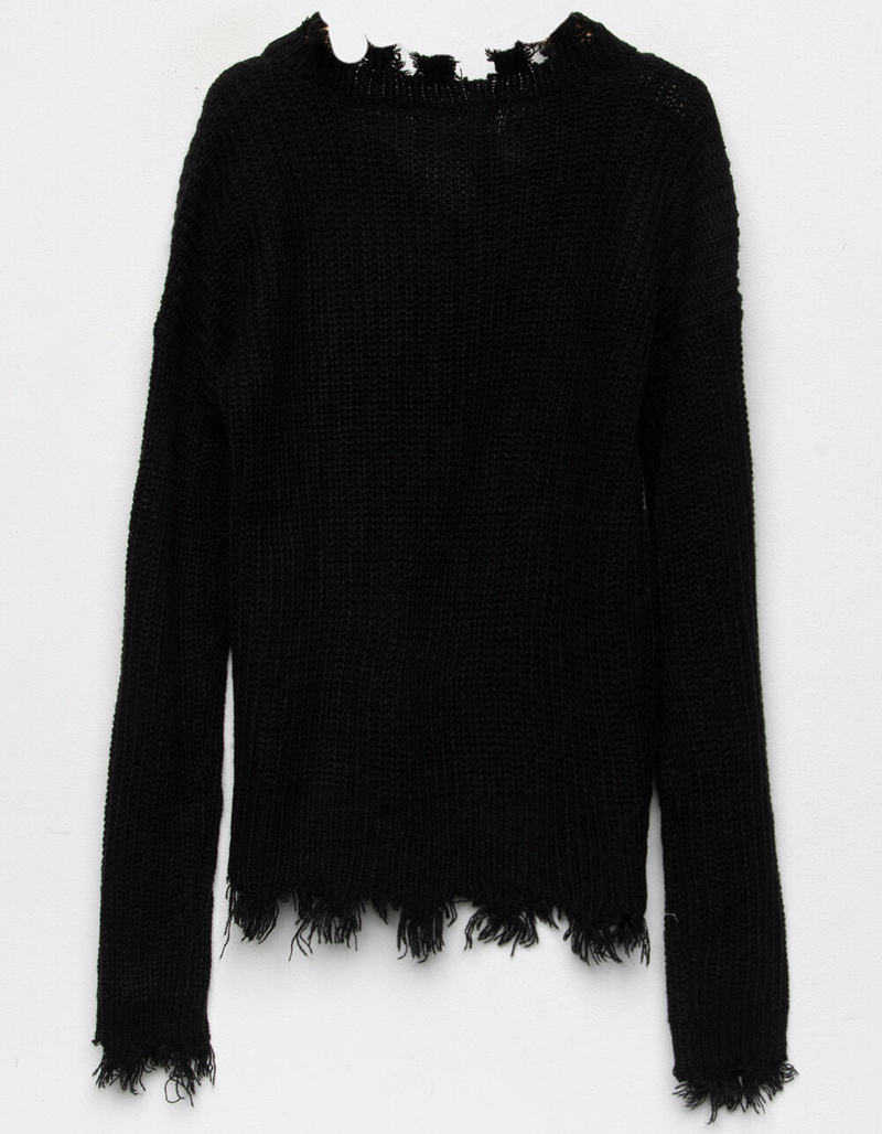 FULL CIRCLE TRENDS Distressed Girls Sweater image number 1
