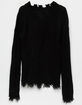 FULL CIRCLE TRENDS Distressed Girls Sweater image number 2