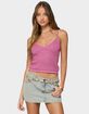 EDIKTED Frankey Sparkly Textured Knit Tank Top image number 1